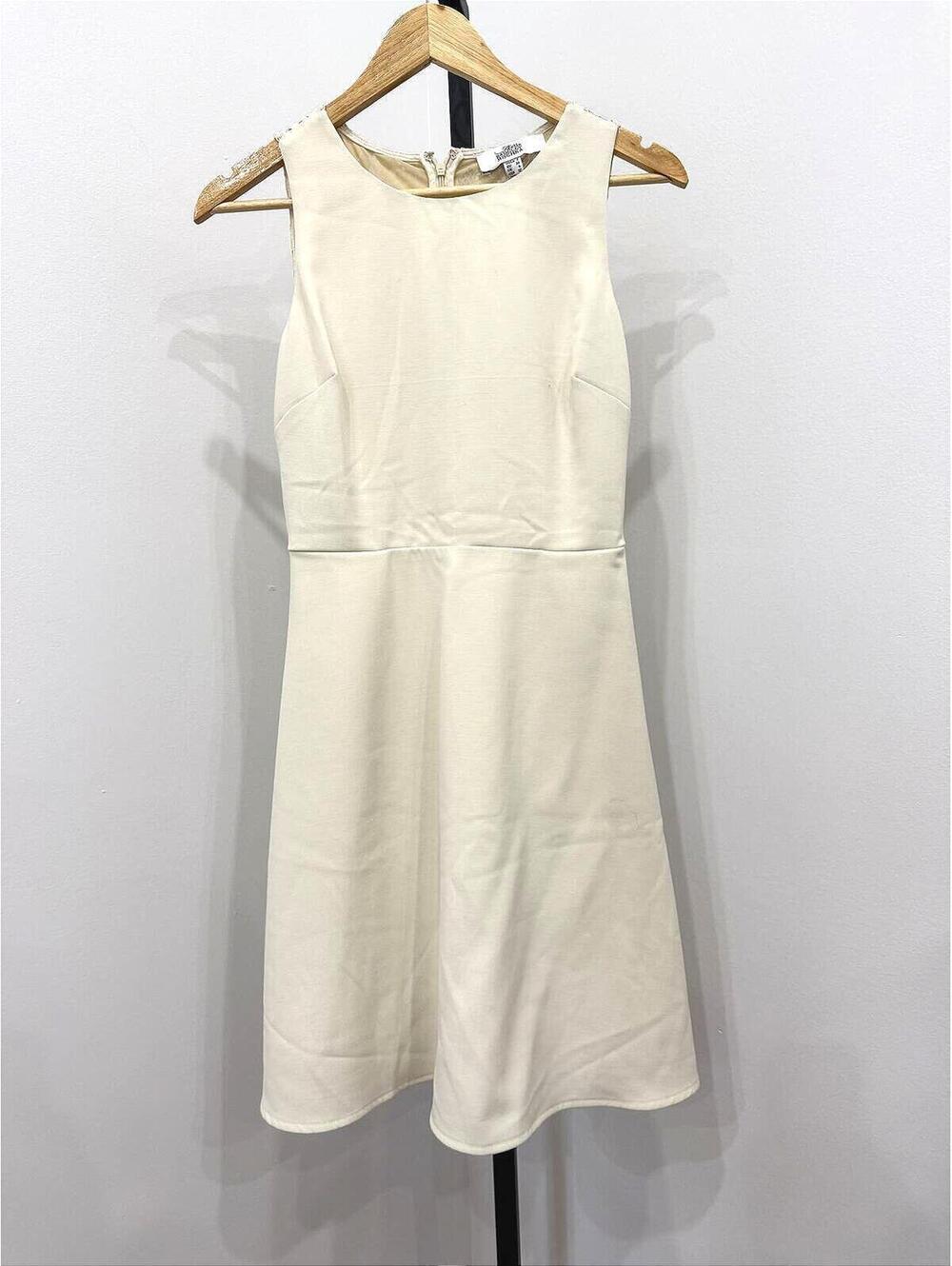 BELLE BADGLEY MISCHKA DRESS BL1562 EMBROIDERED FLORAL LACE CREAM SIZE 2